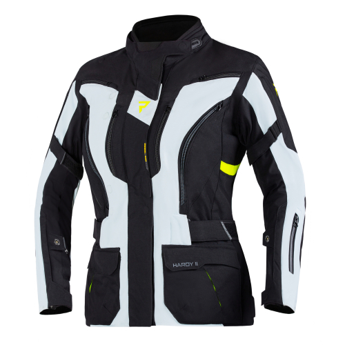 Kurtka motocyklowa damska REBELHORN HARDY II LADY GREY/BLACK/FLO YELLOW